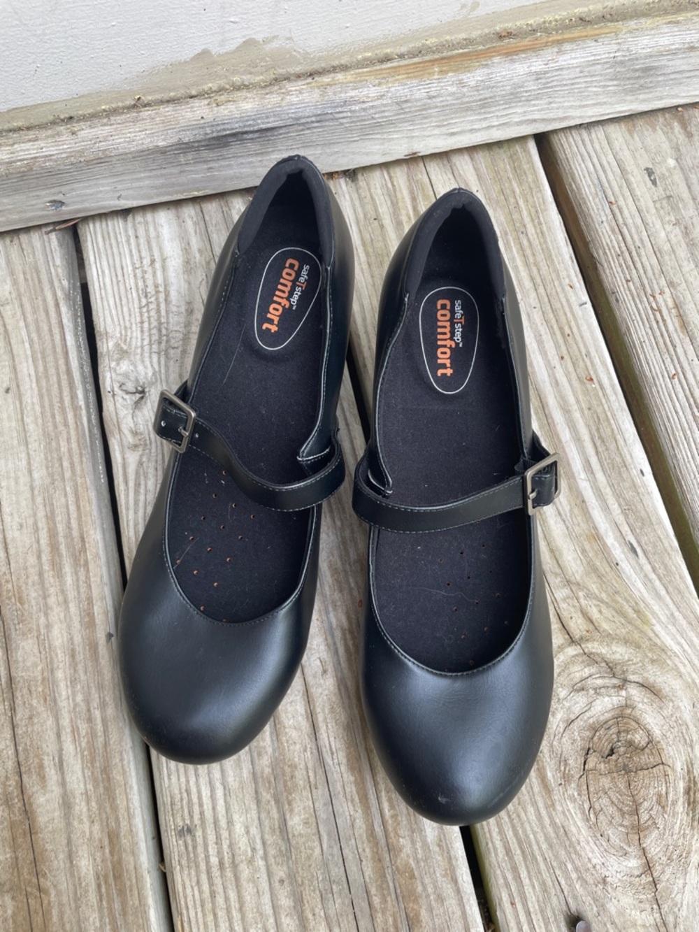 SafeStep Dani Black Comfort Mary Jane Work Shoes Slip Resistant Women’s Size 9.5
